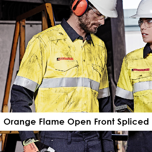 Orange Flame Open Front LS
