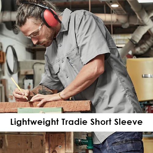 lightweight tradie short sleeve