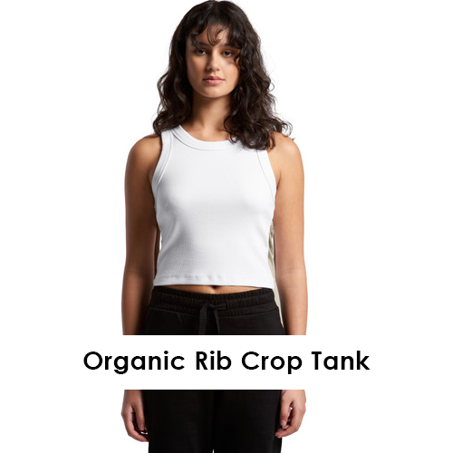 organic rib crop tank